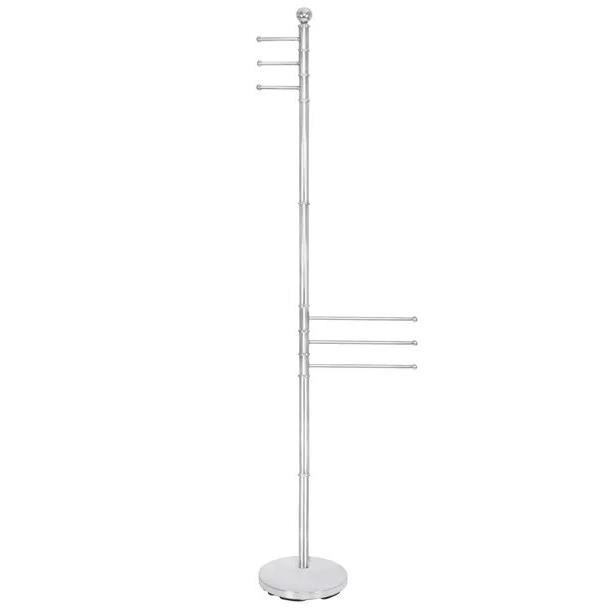 SUPORT PENTRU PROSOAPE DE BAIE, METALIC, CROMAT, 6 BRATE, 176 CM [13]