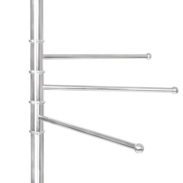 SUPORT PENTRU PROSOAPE DE BAIE, METALIC, CROMAT, 6 BRATE, 176 CM [9]