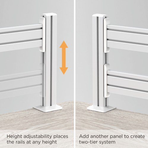SUPORTI DE MONTAJ PE BIROU PENTRU PLACA SLATWALL, ALUMINIU [5]