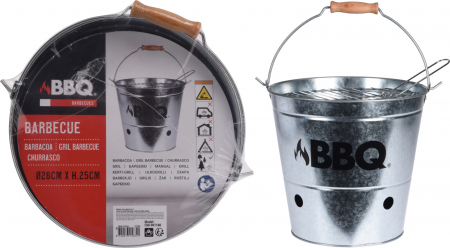 Grill si Accesorii - Galeata gratar zinc diam 265mm