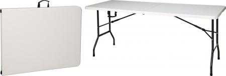 Accesorii camping si drumetii - Masă pliabilă tip valiză, 180 cm, ideală pentru evenimente și camping