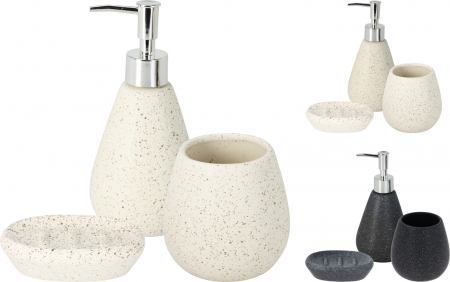 Amenajari Interioare - Set 3 piese accesorii baie, ceramică