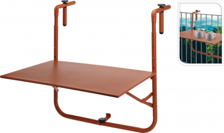 Mobilier Gradina - Măsuță pliabilă de balcon cu sistem de prindere
