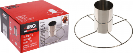 Grill si Accesorii - Suport inox pentru gătit pui la grătar