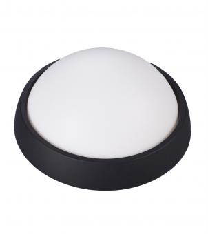 Iluminat - APLICA LED DE EXTERIOR IP44 ROTUNDA NEGRU 12W