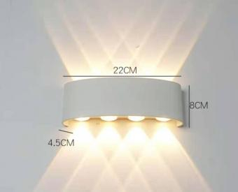 Iluminat - APLICA LED DE FATADA ALB 8W