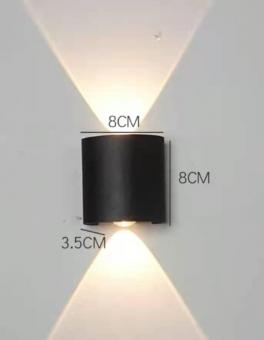 Aplice - APLICA LED DE FATADA NEGRU 2W