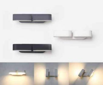 APLICA LED DE FATADA ORIENTABILA EPISTAR 12W LUMINA CALDA [1]