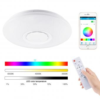 Iluminat - APLICA LED DIMABILA RGB CU DIFUZOR BLUETOOTH SI TELECOMANDA 36W