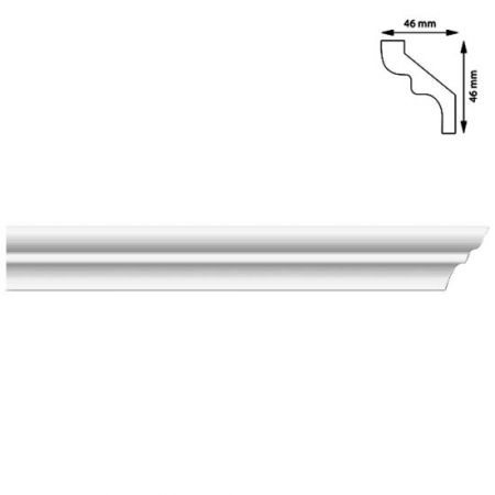 Plinte, izolatii si accesorii parchet - BAGHETA COLTURI, 46X46 MM, 2 M