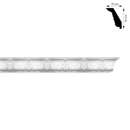 Plinte, izolatii si accesorii parchet - BAGHETA COLTURI, 50X35 MM, 2 M