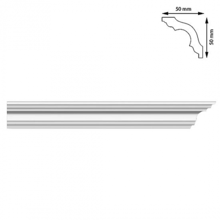 Plinte, izolatii si accesorii parchet - BAGHETA COLTURI, 50X50 MM, 2 M