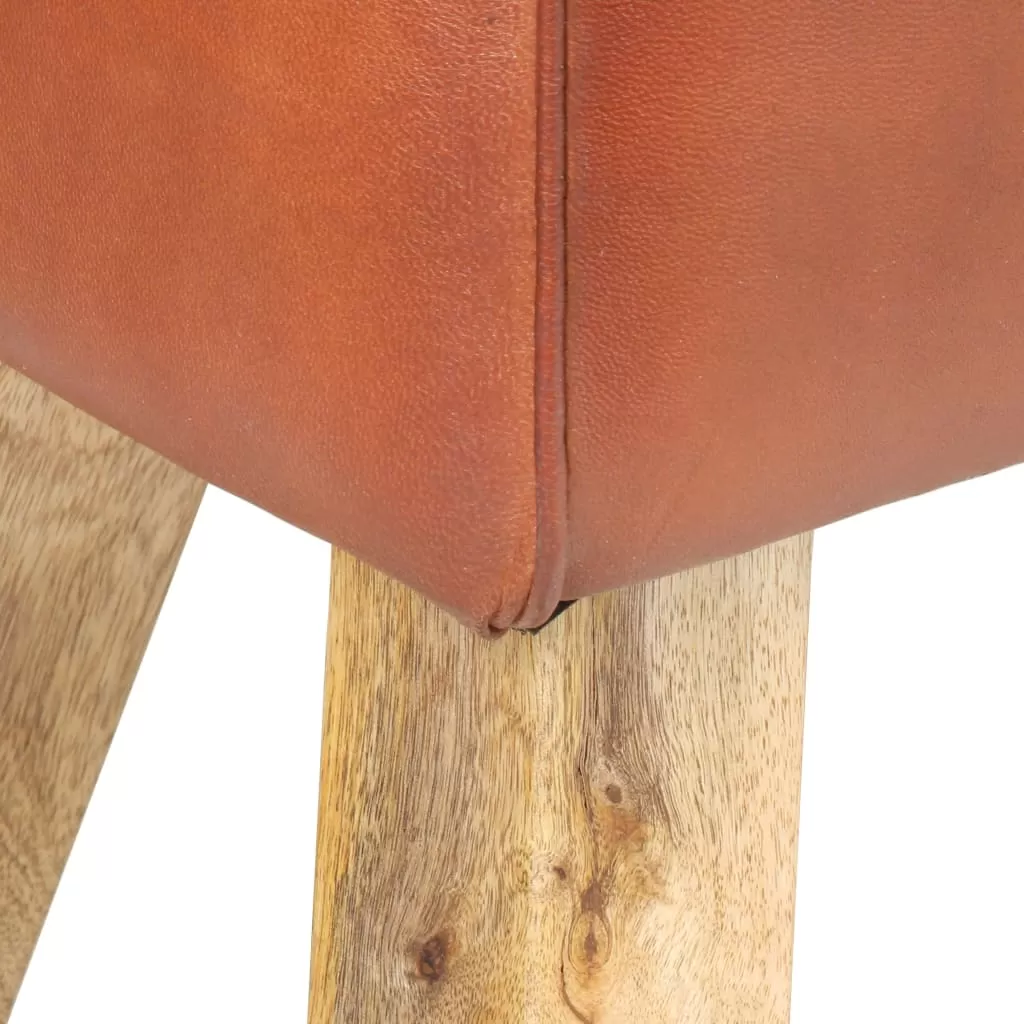 BANCA BOK GIMNASTICA MARO 38 CM PIELE NATURALA/LEMN MASIV MANGO, MARO, 38 CM [4]