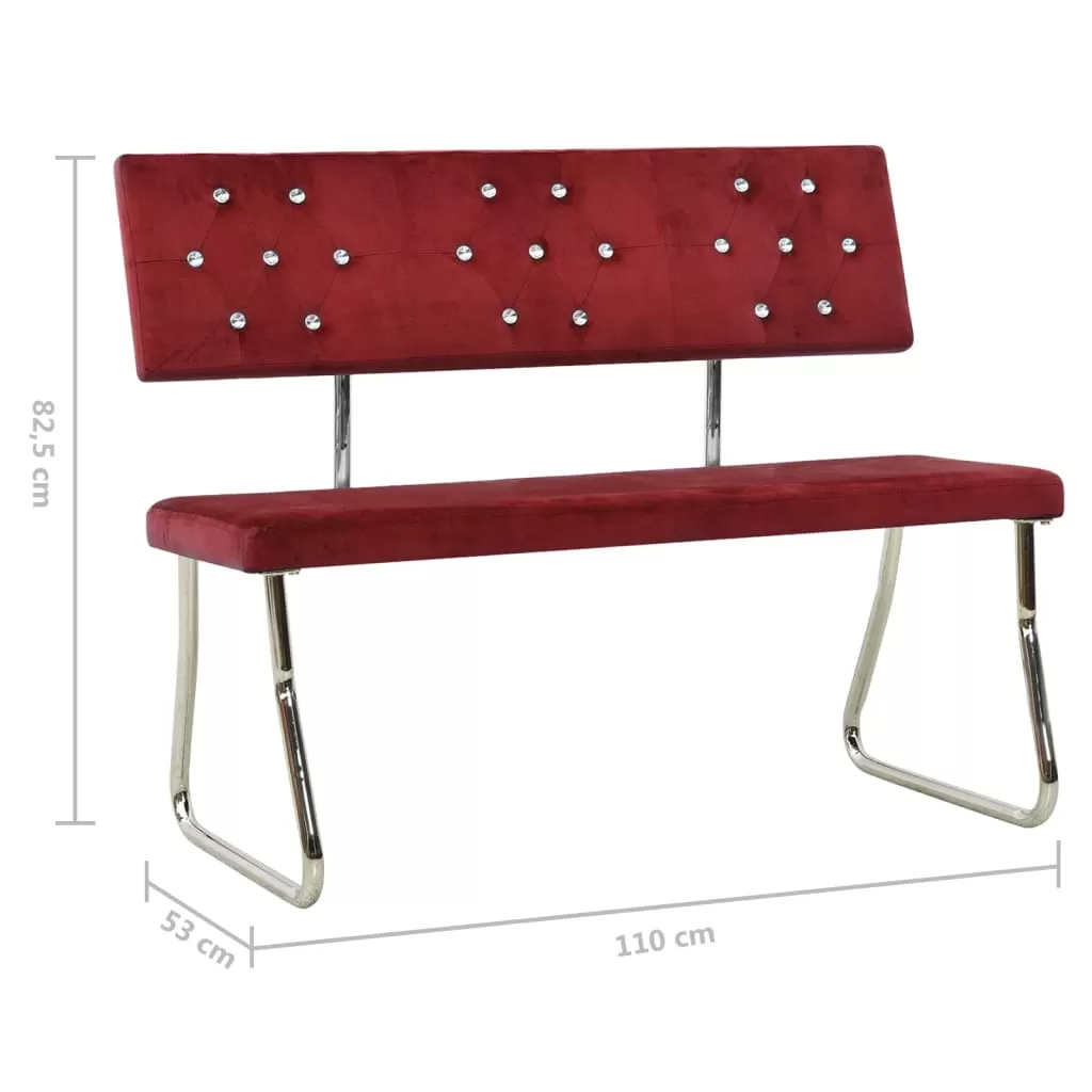 BANCA, BORDO, 110 X 53 X 82.5 CM [5]