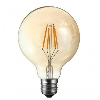 Becuri LED - BEC LED FILAMENT G120 AMBER 6W