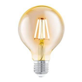 Becuri LED - BEC LED FILAMENT G80 AMBER 6W