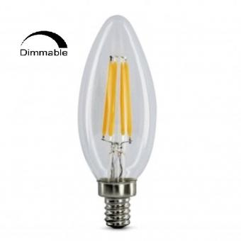 Amenajari Interioare - BEC LED FILAMENT LUMANARE DIMABIL 4W LUMINA CALDA