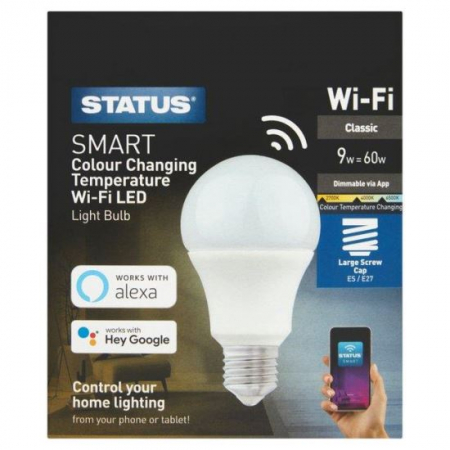 Becuri LED - BEC LED, ILUMINARE SMART, TEMPERATURA LUMINA REGLABILA, E27, 9W