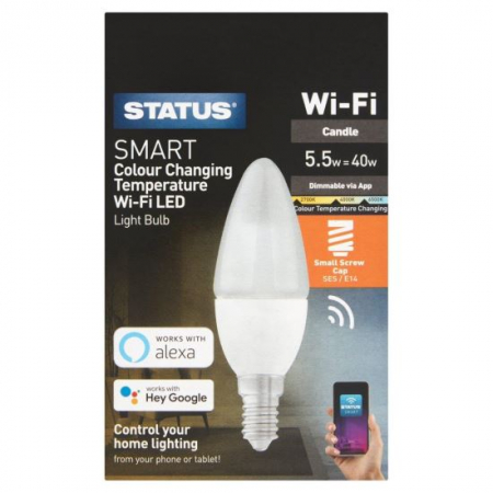 Becuri LED - BEC LED, LUMINARE SMART, TEMPERATURA LUMINA REGLABILA, E14, 5.5W