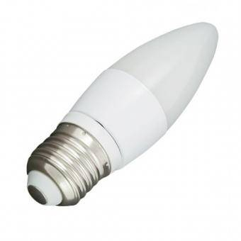 Becuri LED - BEC LED MAT TIP LUMANARE E27 6W LUMINA CALDA