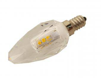 Becuri LED - BEC LED TIP LUMANARE CRISTAL 3W LUMINA CALDA