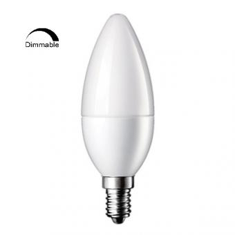 Becuri LED - BEC LED TIP LUMANARE DIMABIL 6W LUMINA CALDA