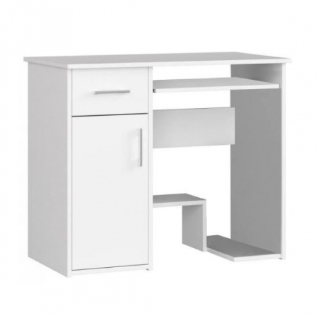 Birouri - BIROU CALCULATOR, PLACA LAMINATA, 1 SERTAR, 3 RAFTURI, ALB, 90X50X74 CM, JAY