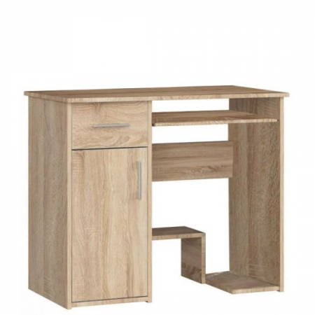 Birouri - BIROU CALCULATOR, PLACA LAMINATA, 1 SERTAR, 3 RAFTURI, STEJAR, 90X50X74 CM