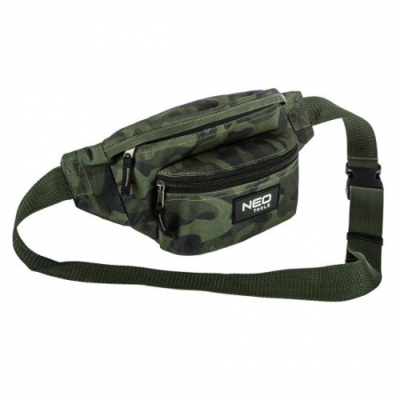 Bricolaj - BORSETA TURISTICA/CALATORIE, MODEL SURVIVAL, CAMUFLAJ, 4 BUZUNARE, CUREA REGLABILA, 26X16 CM, NEO 