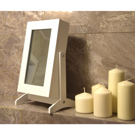 CABINET BIJUTERII CU OGLINDA, ALB 21X15X35 CM [5]