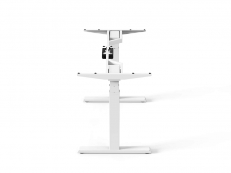 CADRU PENTRU BIROU REGLABIL 62-128 CM, CU 2 MOTOARE, DIGITAL TOUCH CONTROLLER, CULOARE ALB [3]