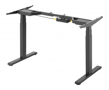 CADRU PENTRU BIROU REGLABIL 62-128 CM, CU 2 MOTOARE, DIGITAL TOUCH CONTROLLER, CULOARE NEGRU [2]