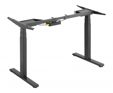 CADRU PENTRU BIROU REGLABIL 62-128 CM, CU 2 MOTOARE, DIGITAL TOUCH CONTROLLER, CULOARE NEGRU [3]