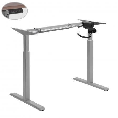 Birouri reglabile - CADRU PENTRU BIROU REGLABIL 73-123 CM, UN MOTOR, CONTROLLER CU MEMORIE, CULOARE GRI