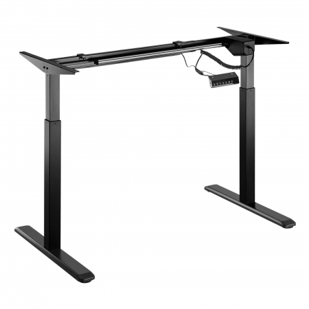 CADRU PENTRU BIROU REGLABIL 73-123 CM, UN MOTOR, CONTROLLER CU MEMORIE, CULOARE NEGRU [1]