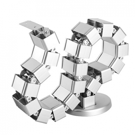 Accesorii Birou - CANAL PENTRU CABLURI, FLEXIBIL, 1300X67X35 MM, SILVER