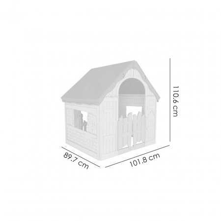 CASUTA DE JOACA , ROSU/BEJ/ALBASTRU, 101X89X110 CM, KETER WONDERFOLD [2]