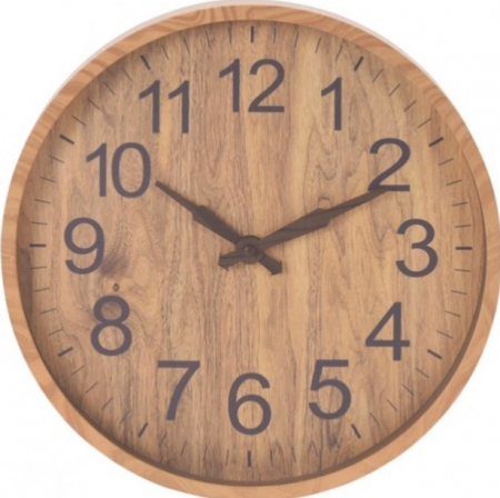 Ceasuri decorative - Ceas de perete, numere mari, Ø 30,5 cm - bej