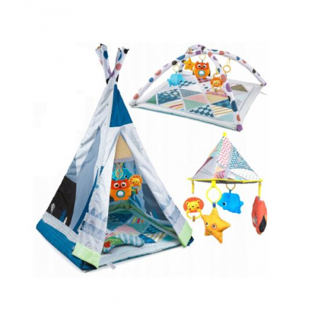 Centre de activitati - CENTRU DE ACTIVITATI, SALTEA DE JOACA PENTRU COPII, INTERACTIVA, 3 IN 1, CU ACCESORII, 82X82X138 CM
