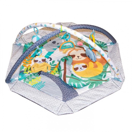 CENTRU DE ACTIVITATI, SALTEA DE JOACA PENTRU COPII, INTERACTIVA, 4 IN 1, CU ACCESORII, 95X95X50 CM [8]