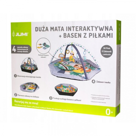 CENTRU DE ACTIVITATI, SALTEA DE JOACA PENTRU COPII, INTERACTIVA, 4 IN 1, CU ACCESORII, 95X95X50 CM [2]