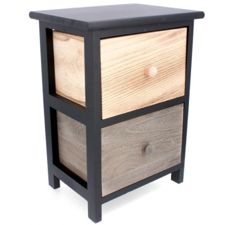 Comode - COMODA LEMN, 2 SERTARE, 30X23X42 CM, OLD FASHION