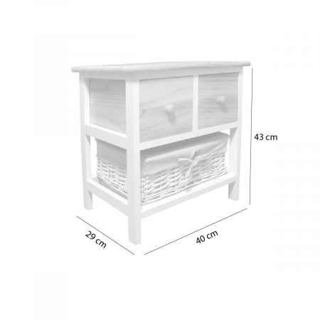 COMODA LEMN, 3 SERTARE, MARO, 40X29X43 CM [1]