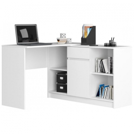 COMODA, PLACA LAMINATA, 1 SERTAR, 6 RAFTURI, ALB, 120X40X77 CM [2]