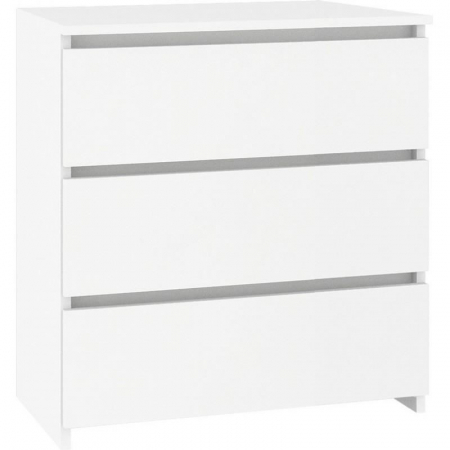 COMODA, PLACA LAMINATA, 3 SERTARE, ALB, 60X35X57 CM [2]