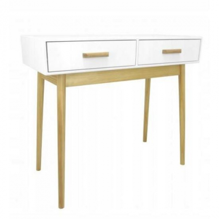 Mobila living si biblioteci - COMODA STIL SCANDINAV, 2 SERTARE, 90X40X79 CM