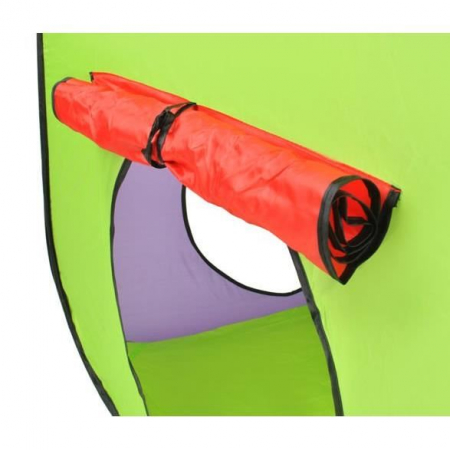 CORT DE JOACA PENTRU COPII, 3 IN 1, IGLOO SI CASUTA, CU TUNEL, 200 BILE, HUSA, 375X118X96 CM [11]