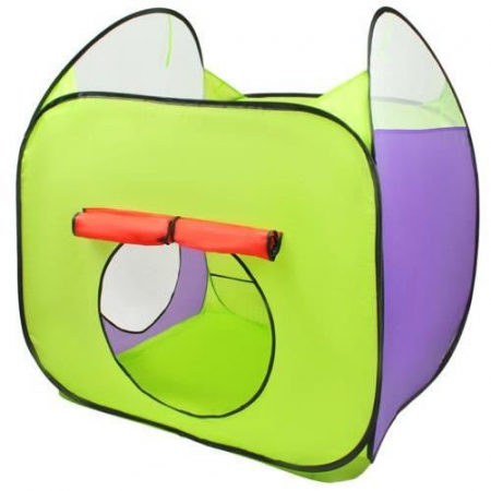 CORT DE JOACA PENTRU COPII, 3 IN 1, IGLOO SI CASUTA, CU TUNEL, 200 BILE, HUSA, 375X118X96 CM [6]