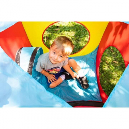 CORT DE JOACA PENTRU COPII, 8 IN 1, 2 IGLOO SI 2 CUBURI, CU 4 TUNELE, HUSA, 250X250X90 CM, MALATEC [1]