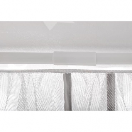 CORT DE JOACA PENTRU COPII, CU PERDELE, ROZ SI GRI, 123X123X140 CM, KRUZZEL [5]